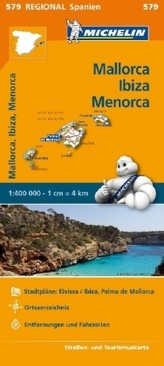 Michelin Karte Balearen (Mallorca, Ibiza, Menorca)