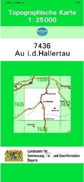 Topographische Karte Bayern Au i. d. Hallertau