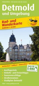 PUBLICPRESS Rad- und Wanderkarte Detmold und Umgebung