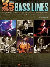 25 Great Bass Lines - for Bass Guitar, w. Audio-CD