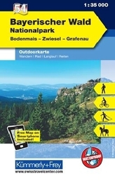 Kümmerly & Frey Outdoorkarte Bayerischer Wald, Nationalpark