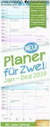 Planer für Zwei 12 Monate 2019 Wandkalender