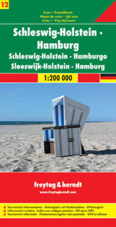 Freytag & Berndt Autokarte Schleswig-Holstein, Hamburg. Schleswig-Holstein, Hambourg. Schleswig-Holstein, Amburgo