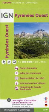 IGN Karte, Routière et Touristique Pyrénées Ouest