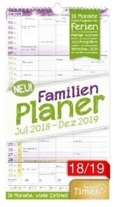 FamilienPlaner 18 Monate 18/19 Wandkalender