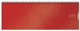 Tischquerkalender Classic Colourlux rot 2019