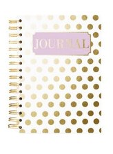 Hard Bound Journal: Gold Dot - Hardcover-Notizbuch mit stabiler Ringbindung: Goldene Punkte
