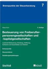 Besteuerung von Freiberuflerpersonengesellschaften und -kapitalgesellschaften