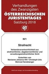 20. Österreichischer Juristentag 2018 Strafrecht