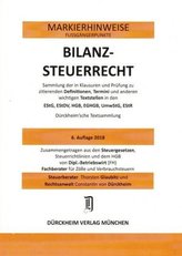 BILANZSTEUERRECHT Dürckheim-Markierhinweise/Fußgängerpunkte für das Steuerberaterexamen Nr. 1828 (2018 191./ 164.EL): Dürckheim'