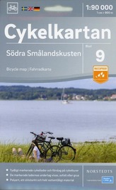 Cykelkartan Norstedts Radwanderkarte Södra Smalandskuste