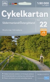 Cykelkartan Norstedts Radwanderkarte Södermanland