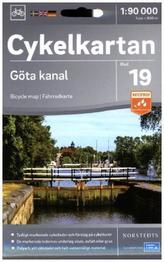 Cykelkartan Norstedts Radwanderkarte Göta Kanal