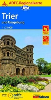 ADFC-Regionalkarte Trier und Umgebung mit Tagestouren-Vorschlägen, 1:75.000, reiß- und wetterfest, GPS-Tracks Download