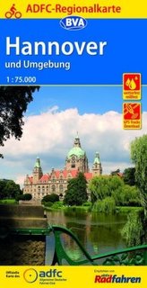 ADFC-Regionalkarte Hannover und Umgebung, 1:75.000, reiß- und wetterfest, GPS-Tracks Download