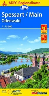 ADFC-Regionalkarte Spessart/Main/Odenwald, 1:75.000, reiß- und wetterfest, GPS-Tracks Download