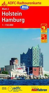 ADFC-Radtourenkarte Holstein Hamburg 1:150.000, reiß- und wetterfest, GPS-Tracks Download