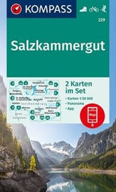 Kompass Karte Salzkammergut, 2 Bl.