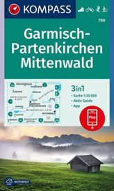 Kompass Karte Garmisch-Partenkirchen, Mittenwald