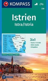 Kompass Karte Istrien, Istra, Istria