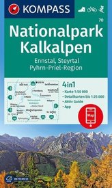 Kompass Karte Nationalpark Kalkalpen, Ennstal, Steyrtal, Pyhrn-Priel-Region