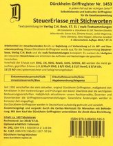 SteuerErlasse Griffregister Nr. 1453 (2018/57.EL) mit Stichworten