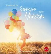 Ich wünsch dir ... Sonne im Herzen Postkartenkalender 2019