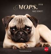 Mops! Was sonst! Postkartenkalender 2019