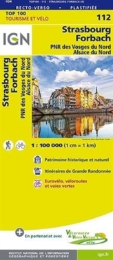 IGN Karte, Tourisme et vélo Strasbourg Forbach