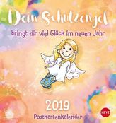 Schutzengel Postkartenkalender 2019