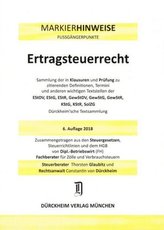 ERTRAGSTEUERRECHT Dürckheim-Markierhinweise/Fußgängerpunkte für das Steuerberaterexamen Nr. 1842 (2018/192. 166.EL) Dürckheim'sc
