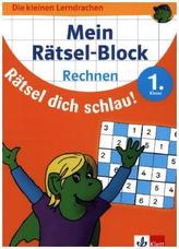 Rätsel-Block Mathe - Rechnen 1. Klasse