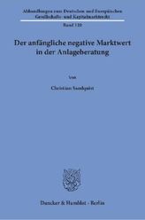 Der anfängliche negative Marktwert in der Anlageberatung.