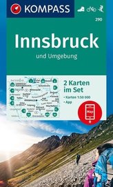 Kompass Karte Innsbruck und Umgebung, 2 Bl.