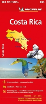 Michelin Karte Costa Rica