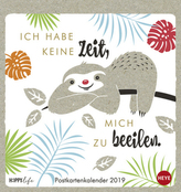Faultier Postkartenkalender - Kalender 2019