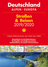 Shell Straßen & Reisen 2019/20 Deutschland 1:300.000, Alpen, Europa