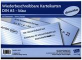 Wiederbeschreibbare Karteikarten DIN A5 - blau