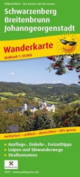 PUBLICPRESS Wanderkarte Schwarzenberg, Breitenbrunn, Johanngeorgenstadt