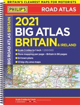  2021 Philip\'s Big Road Atlas Britain and Ireland