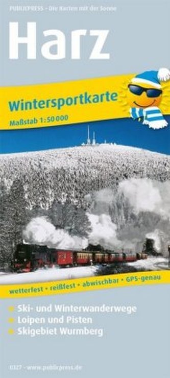 PUBLICPRESS Wintersportkarte Harz PUBLICPRESS Wintersportkarte Harz