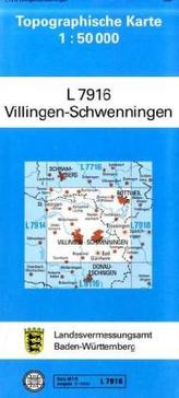 Topographische Karte Baden-Württemberg, Zivilmilitärische Ausgabe - Villingen-Schwenningen