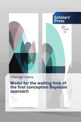 Model for the waiting time of the first conception Bayesian approach