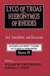  Lyco of Troas and Hieronymus of Rhodes