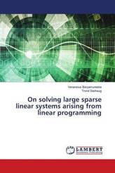 On solving large sparse linear systems arising from linear programming