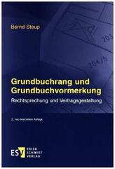 Grundbuchrang und Grundbuchvormerkung