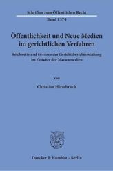 Öffentlichkeit und Neue Medien im gerichtlichen Verfahren