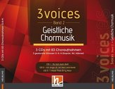 3 voices (Band 2) geistliche Chormusik (3-CD-Box), 3 Audio-CDs
