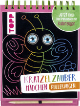 Kratzelzauber Kulleraugen für Mädchen, m. Holzstift