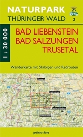 Wanderkarte Bad Liebenstein, Bad Salungen, Trusetal